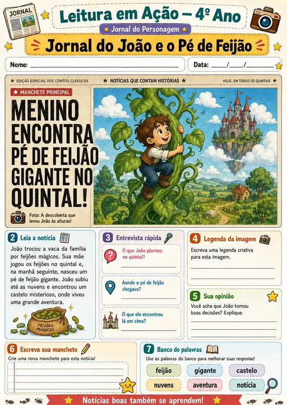 Jornal do João e o Pé de Feijão
